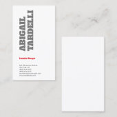 Professioneel, moedig, modern, aangepast model visitekaartje (Voorkant / Achterkant)