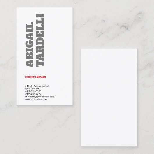 Professioneel, moedig, modern, aangepast model visitekaartje (Voorkant / Achterkant)