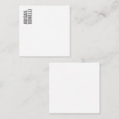 Professioneel, moedig, modern, grijs wit notitiekaartje (Voorkant / Achterkant)