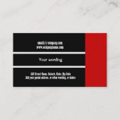 Professioneel monogram "B" modern CUSTOM Visitekaartje (Achterkant)