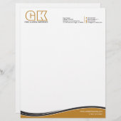 Professioneel monogram briefhoofd (Voorkant / Achterkant)