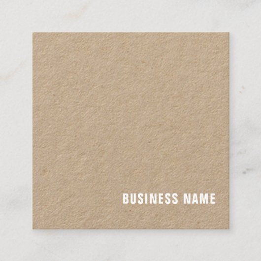 Professioneel monogram design elegant Plain Luxe Vierkante Visitekaartje (Voorkant)