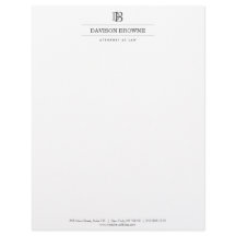 Professioneel Monogram Donker Grijs op Wit