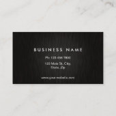 Professioneel monogram elegant modern geborsteld m visitekaartje (Achterkant)