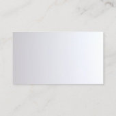 Professioneel Monogram Goud Zilver Modern Elegant Visitekaartje (Achterkant)