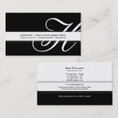 Professioneel monogram "H" zakelijk stijlvol Visitekaartje (Voorkant / Achterkant)