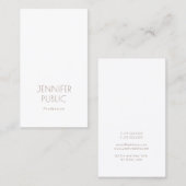 Professioneel monogram in elegant modern design visitekaartje (Voorkant / Achterkant)