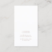 Professioneel monogram in elegant modern design visitekaartje (Achterkant)