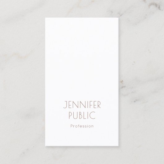 Professioneel monogram in elegant modern design visitekaartje (Voorkant)