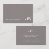 Professioneel monogram in modern design luxe visitekaartje (Voorkant / Achterkant)