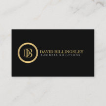 Professioneel Monogram Logo in Faux Gold II
