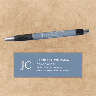 Professioneel Monogram Minimale Logo Periwinkle Pen