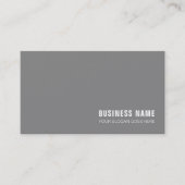 Professioneel monogram ontwerp Modern Plain Luxe Visitekaartje (Voorkant)