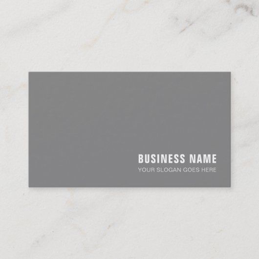 Professioneel monogram ontwerp Modern Plain Luxe Visitekaartje (Voorkant)