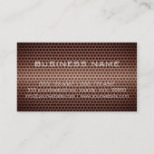 Professioneel Monogram van het Roestvrij staalmeta Visitekaartje (Achterkant)