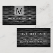 Professioneel Monogram van het Roestvrij staalmeta Visitekaartje (Voorkant / Achterkant)