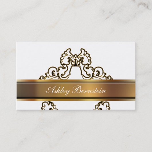 Professioneel monogram Visitekaartje (Voorkant)