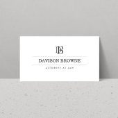 Professioneel monogram visitekaartje