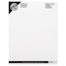 Professioneel Monogram Zwart Grijs Bedrijf