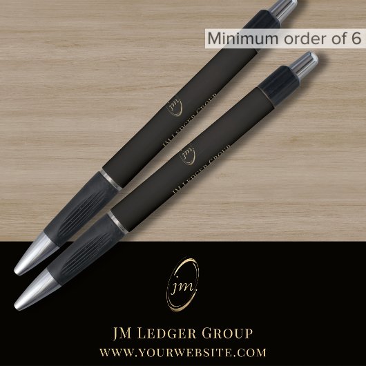 Professioneel Monogram Zwart Pen