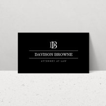 Professioneel Monogram Zwart