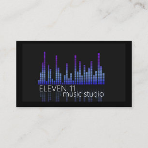 Professioneel muziek-opnamestudio visitekaartje