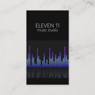 Professioneel muziek-opnamestudio visitekaartje