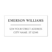 Professioneel naam- en retouradres Gepersonaliseer Rubberstempel (Afrduk)