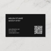 Professioneel Naam Modern Schrift Visitekaartje (Achterkant)
