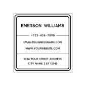 Professioneel Naam & Retouradres Gepersonaliseerd Rubberstempel (Afrduk)