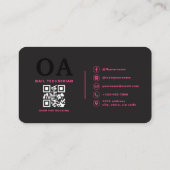 Professioneel Nagel Specialist Foto QR Code Visitekaartje (Achterkant)