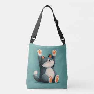 Professioneel Nappende Grappige Slaapkat Crossbody Tas