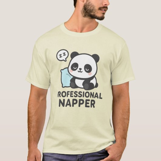 Professioneel Napper Panda T-shirt (Voorkant)