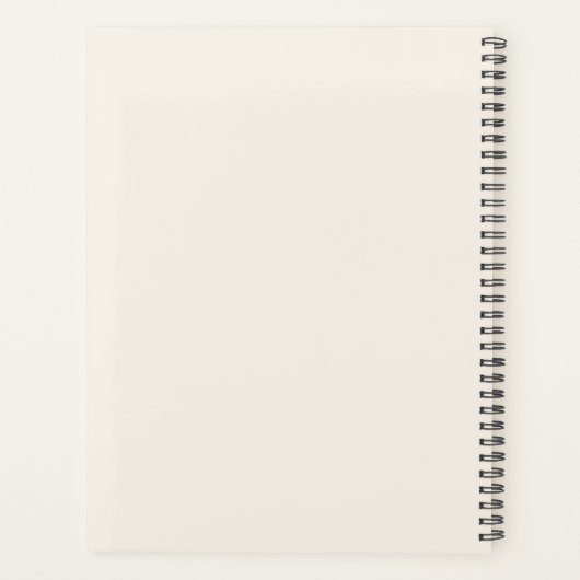 Professioneel Neutraal Monogram Zakelijk Initiaal Planner (Achterkant)