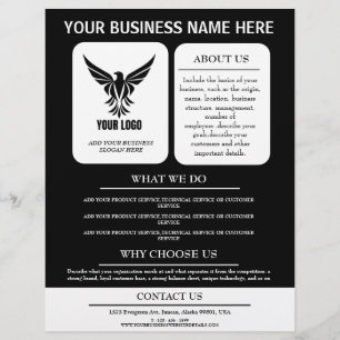 Professioneel Nieuwe Zakelijke Reclame Custom Logo Flyer