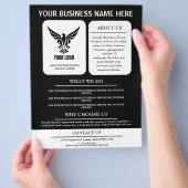 Professioneel Nieuwe Zakelijke Reclame Custom Logo Flyer (Hand)