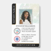 Professioneel Notarieel / Ambtenaar van de Burgerl Badge (Voorzijde)