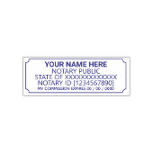 Professioneel Notaris Aangepaste Sjabloon Zelfinktende Stempel (Design)