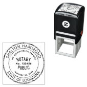 Professioneel Notaris Openbaar | Aangepaste Naam & Zelfinktende Stempel (In situ)