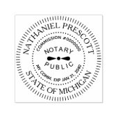 Professioneel Notaris Openbaar | Aangepaste Naam & Zelfinktende Stempel (Design)