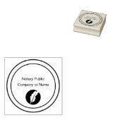 Professioneel Notaris Public Kantoor Rubber Stempe Rubberstempel (Gestempeld)