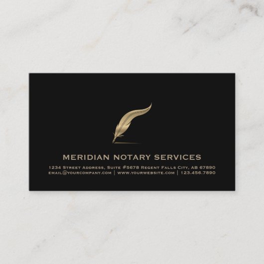 Professioneel notaris Visitekaartje (Voorkant)