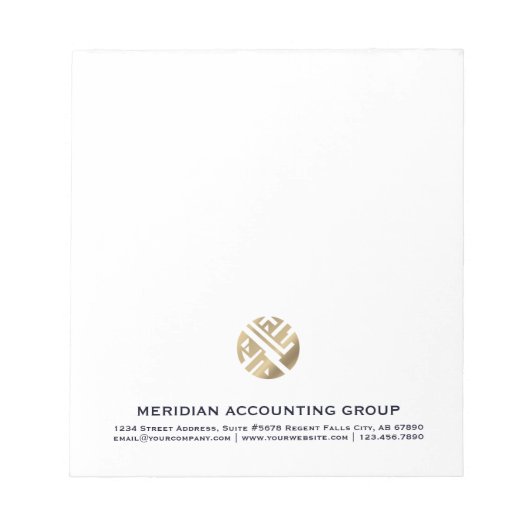 Professioneel Notitieblok Custom Logo (Voorkant)