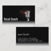 Professioneel ocal Coach Dark Visitekaartje (Voorkant / Achterkant)