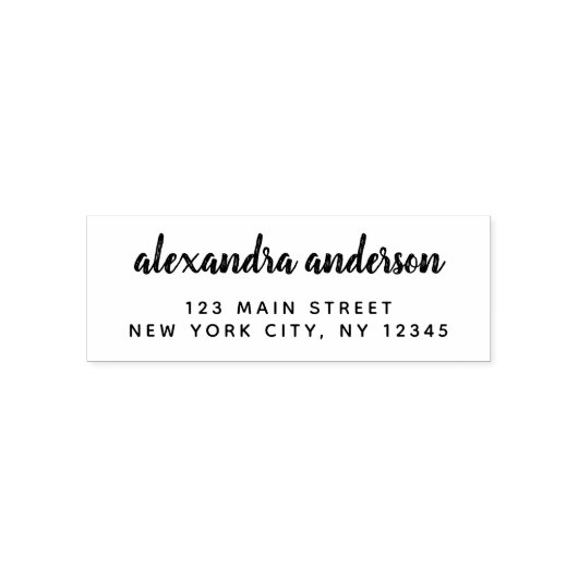 Professioneel of persoonlijk elegante retouradres  zelfinktende stempel (Design)