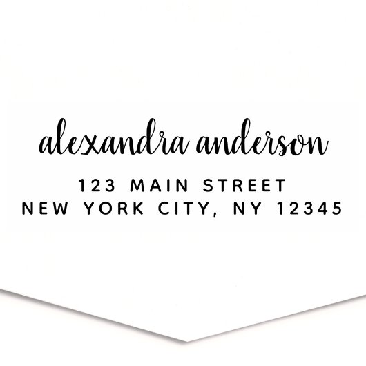 Professioneel of persoonlijk elegante retouradres  zelfinktende stempel