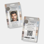 Professioneel onroerend goed agent foto ID-badge Badge (Voor- en achterkant)
