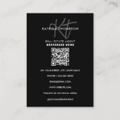 Professioneel onroerend goed foto makelaar monogra visitekaartje (Achterkant)