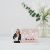 Professioneel onroerend goed | Foto QR-code Visitekaartje (Staand voorkant)