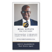 Professioneel onroerend goed | Fotolay-out vertica Magnetisch Visitekaartje (Voorkant Verticaal)